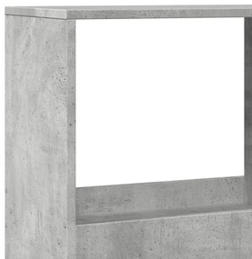 vidaXL Βιβλιοθήκη/Διαχωριστικό Χώρου Γκρι 100x33x175 εκ. Επεξ. Ξύλο