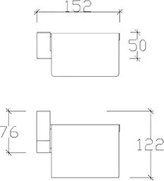 Tema Premium 71009 Chrome - Χαρτοθηκη με καλυμμα