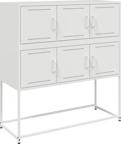 vidaXL Ντουλάπι Λευκό 100,5x39x107 εκ. Ατσάλινο