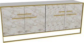 Μπουφές Χρυσό / Λευκό POLKA 179,9x47,3x75