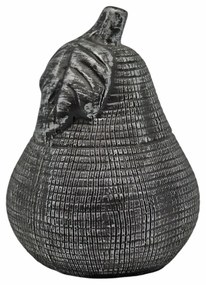 Διακοσμητικό Αχλάδι 840328 11x11x15cm Anthracite-Silver Ankor Ceramic