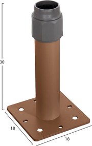ΒΑΣΗ ΟΜΠΡΕΛΑΣ ΑΛΟΥΜΙΝΙΟΥ HM6607.02 HEAT TRANSFER ΑΛΟΥΜΙΝΙΟ 18x18x30Υεκ.