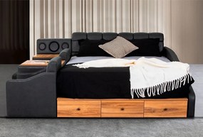 Double Bedstead Nina Smart - Grey Grey