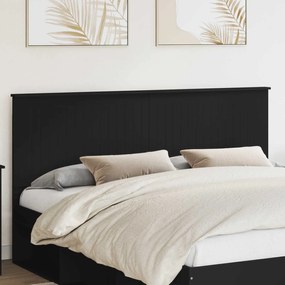 vidaXL Κεφαλάρι με κεφαλάρι Μαύρη Οξυά 180 cm Επεξεργασμένο ξύλο