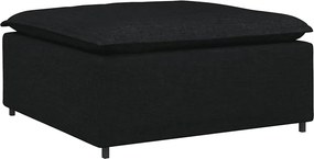 vidaXL Υποπόδιο Καναπέ Μαύρο 100 x 100 x 48 εκ.