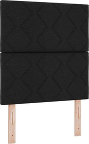 vidaXL Κεφαλάρι με κεφαλάρι Μαύρο 80 cm ύφασμα