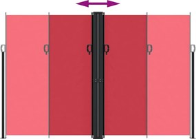vidaXL Σκίαστρο Πλαϊνό Συρόμενο Κόκκινο 220x1200 εκ.