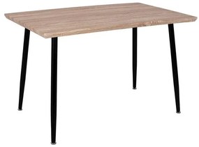 Dining Table PALOMA  120x70x76,5-sonoma, black legs