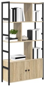 vidaXL Ράφι Βιβλίων Sonoma Δρυς 80 x 30 x 155.5 εκ Επεξεργασμένο ξύλο