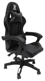 ΠΟΛΥΘΡΟΝΑ GAMING DARREN HM1203.10 ΜΑΥΡΟ-ΓΚΡΙ PVC &amp; NYLON 51x49x125Υεκ.