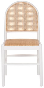 ΚΑΡΕΚΛΑ ΑΠΟ ΟΞΙΑ ΣΕ ΛΕΥΚΟ-RATTAN ΜΠΕΖ HM9407.03 43x50x87Yεκ.
