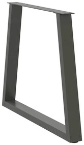 vidaXL Πόδια Τραπεζαρίας Σχήματος V 3 τεμ. Ανθρακί 70x(72-73,3) εκ. Ατσάλι