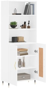 vidaXL Ντουλάπι Λευκό 69,5x34x180 εκ. από Επεξεργασμένο Ξύλο