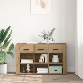 vidaXL Πλαϊνό γραφείο με συρτάρι Artisan Oak 100 x 30 x 59,5 εκ