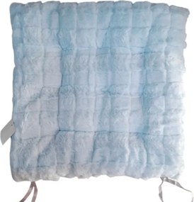 Μαξιλάρι καρέκλας γούνινο - 35x35cm - 571527 - Light Blue