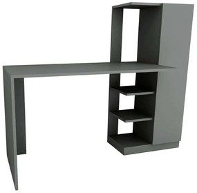 Γραφείο Με Βιβλιοθήκη Yagiz 550ARN1140 120x55x120cm Anthracite