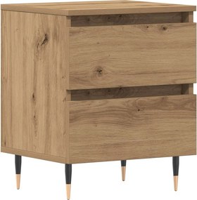 vidaXL Κομοδίνο Artisan Oak 40 x 35 x 50 εκ. Επεξεργασμένο ξύλο