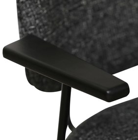 Sofia Dining Chair with Armrests Black