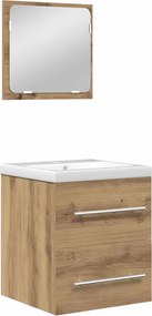 vidaXL Σετ Επίπλων Μπάνιου 2 τεμ. Artisan Oak Επεξεργασμένο Ξύλο