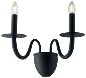 Φωτιστικό Τοίχου - Απλίκα I-Armstrong/AP2 NER Black Luce Ambiente Design Metal