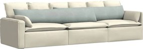 vidaXL Μαξιλάρι Καναπέ 2 pcs Ανοιχτό γκρι 200 x 40 εκ.