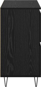 vidaXL Πλαϊνό γραφείο Μαύρη Οξυά 60 x 35 x 70 cm