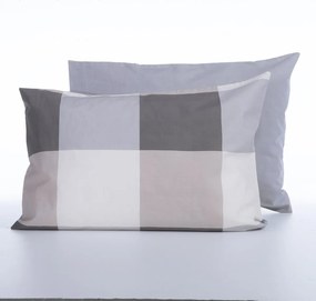Μαξιλαροθήκη (52x72) Nef-Nef Homeware Casual Check Grey