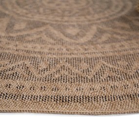 Στρογγυλό Χαλί Καλοκαιρινό (Φ200) Royal Carpet Avanos 8871 Black