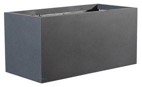 Supergreens Γλάστρα Πήλινη Ορθογώνια Solid Μαύρη S 50x50x20 εκ. - A-2170-8 - A-2170-8