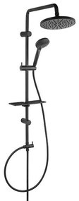 Στήλη Ντους Mε Tηλέφωνο Rondo Lux NP23-BL 98,5cm Black Ferro Steel,Abs