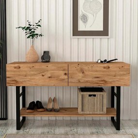 Κονσόλα μελαμίνης Aron Megapap χρώμα atlantic pine 138,8x41x75,7εκ. - GP042-0228,1