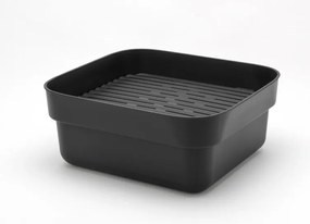 Λεκάνη πλύσης και αποστράγγισης Brabantia 1003315, 16,1 x 37,4 x 34,4 cm, Ασφαλής για πιάτα με αντικολλητική επίστρωση, Σκούρο γκρι