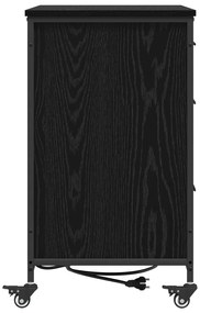 vidaXL Γραφείο Ντουλάπι Μαύρη δρυς 76 x 41 x 72 cm Επεξεργασμένο ξύλο