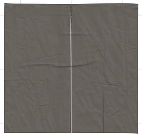 vidaXL Πλευρική Σκηνής Πάρτι 2 pcs Ανθρακί 200 x 195 εκ.