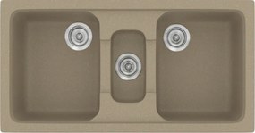 Sanitec Classic 325 (97×51) - Γρανιτένιος νεροχύτης - Granite Taupe