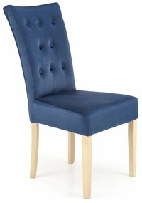 Καρέκλα Houston 1392, Δρυς, Μπλε, 98x48x69cm, 8 kg, Ταπισερί, Ξύλινα, Ξύλο, Ξύλο: Οξιά | Epipla1.gr