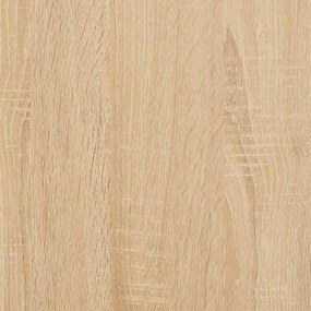 vidaXL Ράφι Τοίχου με Μπάρα Sonoma Δρυς 65x25x30 εκ.