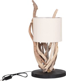 ΕΠΙΤΡΑΠΕΖΙΟ ΦΩΤΙΣΤΙΚΟ BRAMBLE HM4873 DRIFTWOOD &amp; ΛΕΥΚΟ ΚΑΠΕΛΟ Φ28x65Υεκ.