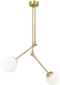 Φωτιστικό Οροφής Cambaz 892OPV1406 100x15x110cm 2xE27 40W Gold Opviq