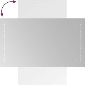 vidaXL Καθρέφτης Μπάνιου με LED 40x70 εκ.