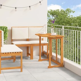 4 Piece Garden Dining Set Solid Wood Acacia