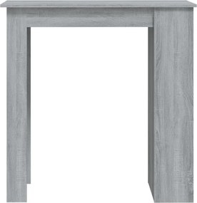 vidaXL Τραπέζι Μπαρ με Ράφια Sonoma Δρυς 102x50x103,5εκ. Επεξεργ. Ξύλο