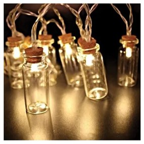 Λαμπάκια Σειρά 10 LED Διάφανο 150cm Φιάλες 27-00370 Panagoulas-27-00370-Διάφανο 27-00370