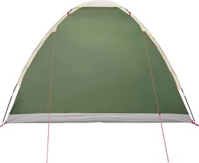 vidaXL Σκηνή Camping με στέγη Πράσινο 4 ατόμων Πολυεστέρας και Χάλυβας
