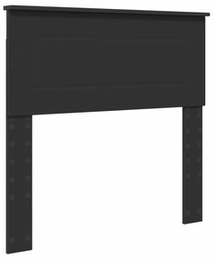 vidaXL Σκελετός Κρεβατιού Μαύρο 75 x 190 cm Επεξεργασμένο ξύλο