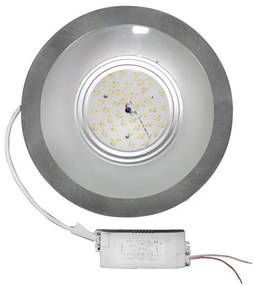 Adeleq Led Φωτιστικό Ψευδοροφής Στρογγυλό Ντιμαριζόμενο 26W 4000K Σατινέ 21-19702619