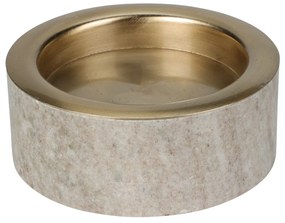 Κηροπήγιο (Φ10x4) K-M Marble Beige A93500620