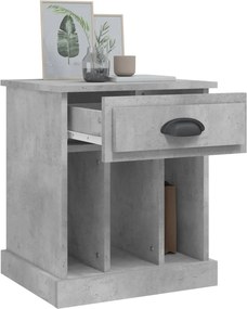 vidaXL Κομοδίνα Γκρι Σκυροδέματος 43x36x50 εκ.