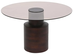 Τραπεζάκι Καφέ DKD Home Decor Κρυστάλλινο Ξύλο από Μάνγκο 80 x 80 x 40 cm