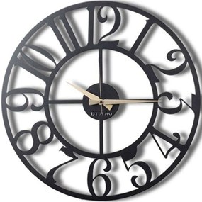 Ρολόι Τοίχου Circle 805BSG1103 Φ70cm Black Wallity Metal